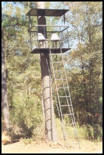 2 seat steel chamber deer stand